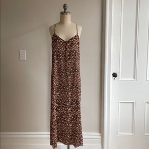 Aerie Leopard Print Slip Dress